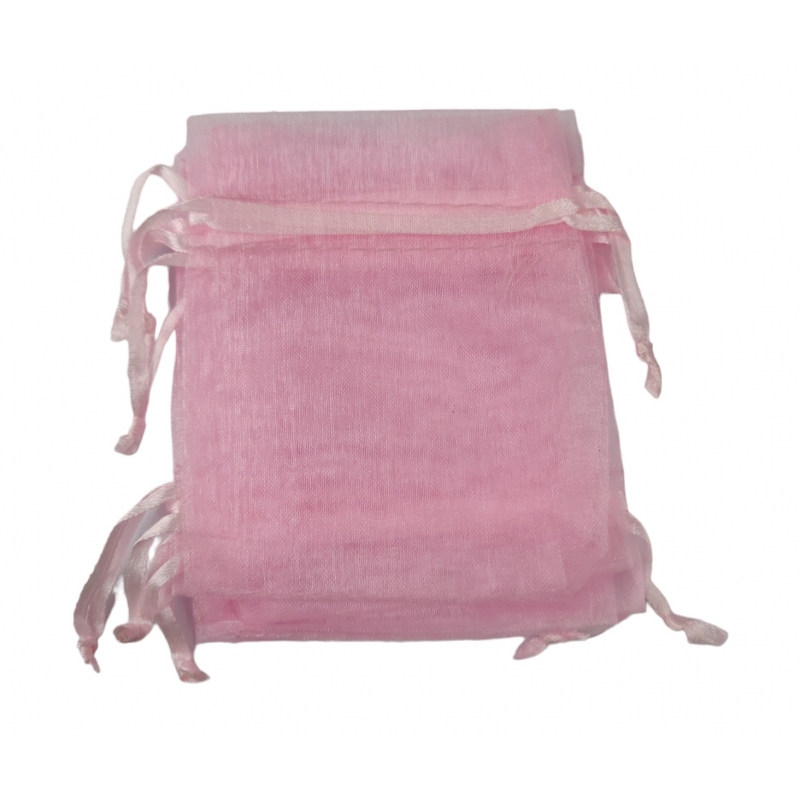 PINK ORGANZA BAGS 8X10CM PACK OF 6 M.T.S. Arts Crafts