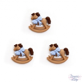 DRESS IT UP BUTTONS - BOY ROCKING HORSE SINGLES