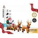 INFLATEABLE SANTA WITH SLEIGH  AND LED