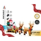 INFLATEABLE SANTA WITH SLEIGH  AND LED