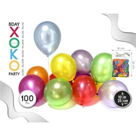 BALLOONS MIXED PEARL X 100 PCS