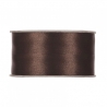 SATIN RIBBON 40MM - DARK BROWN BY THE METER