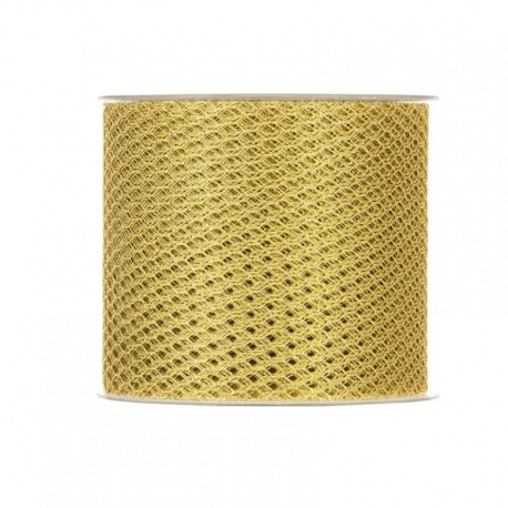 RETE ESAGONI 10CM - GOLD BY THE METER