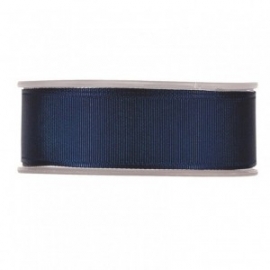 GROSS GRAIN RIBBON 38MM - BLUE BY THE METER