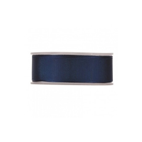 GROSS GRAIN RIBBON 38MM - BLUE BY THE METER