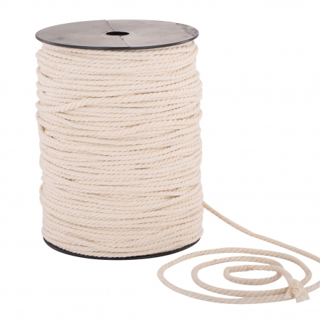 MACRAME` CORD 3MM COTTON 203 MTRS(220Y) ROLL 
