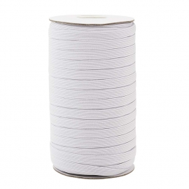 8MM ELASTIC WHITE 1.5MM THICKNESS BY THE METER