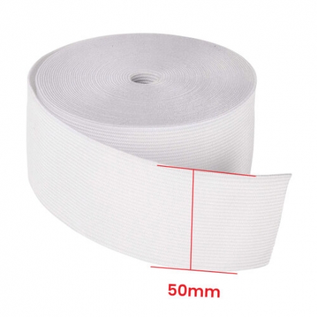 5MM ELASTIC WHITE BY THE METER