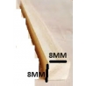 BALSA WOOD DOWEL SQUARE 1000 X 8MM X 8MM