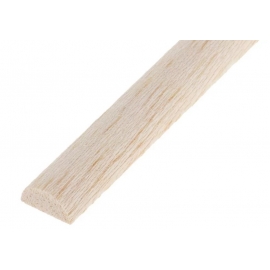 BALSA WOOD DOWEL SEMI CIRCLE 500 X 6MM