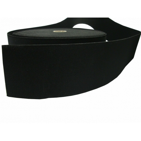 ELASTIC 7CM BLACK BY THE METER