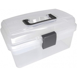 PLASTIC BOX WITH SEPARATIONS 26 X 16.5 X 14CM