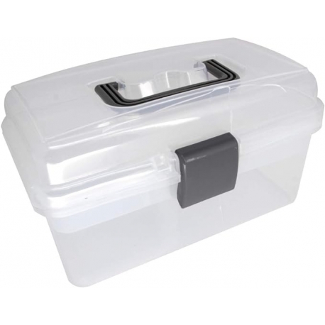 PLASTIC BOX WITH SEPARATIONS 26 X 16.5 X 14CM