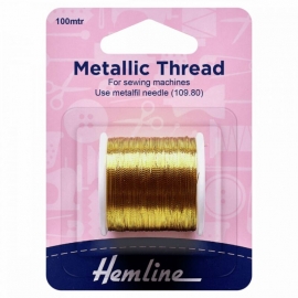 Metallic Thread Gold for Sewing
