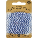 DECORATIVE CORD BLUE/WHITE 25M DIAM. 2MM