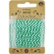DECORATIVE CORD GREEN/WHITE 25M DIAM. 2MM