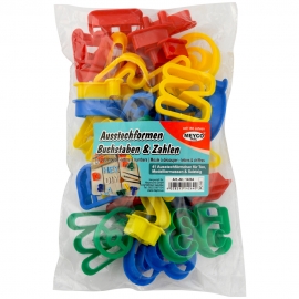 COOKIE CUTTER LETTERS AND NUMBERS IN PLASTIC