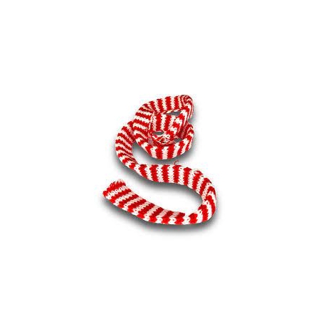 KNITTING TUBE RED/WHITE 2.2CM / 59G