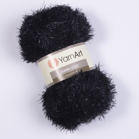 RUMBA KNITTING YARN 80% POLYESTER 20% METALLIC - 100GRM