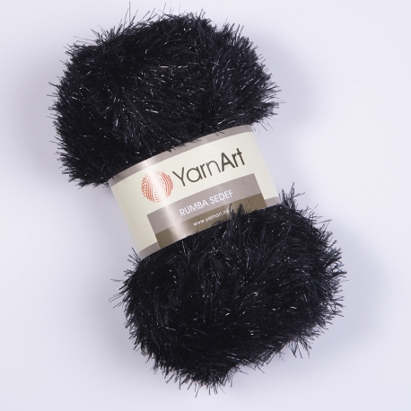 RUMBA KNITTING YARN 80% POLYESTER 20% METALLIC - 100GRM