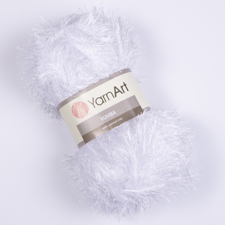 RUMBA KNITTING YARN 80% POLYESTER 20% METALLIC - 100GRM