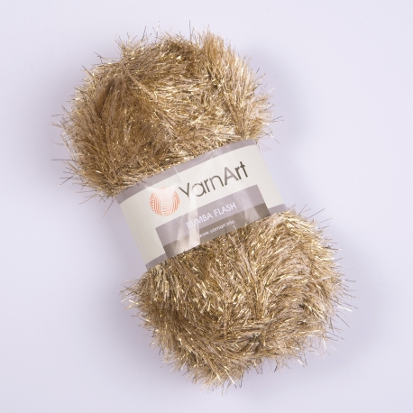 RUMBA KNITTING YARN 80% POLYESTER 20% METALLIC - 100GRM