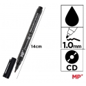 CD MARKER MEDIUM POINT BLACK 1.0MM