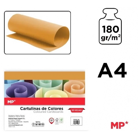 A4 CARDBOARD 180GSM - OLD GOLD