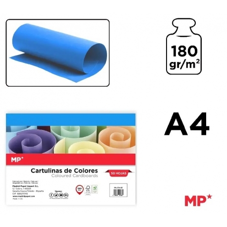 A4 CARDBOARD 180GSM - BLUE