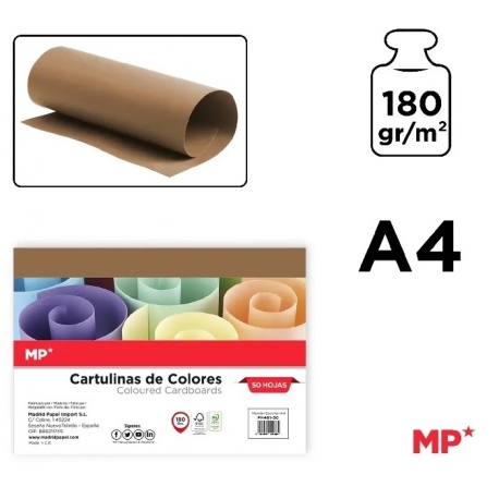 A4 CARDBOARD 180GSM - BROWN