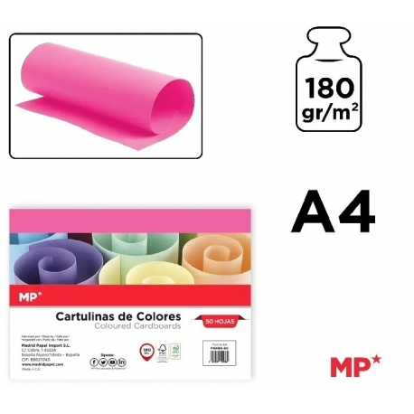 A4 CARDBOARD 180GSM - FUCSHIA