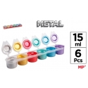 TEMPERA METALLIC 6 COLOURS