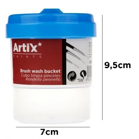 BRUSH WASHER PLASTIC WITH COVER