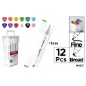 ALCOHOL MARKER SET X 12PCS