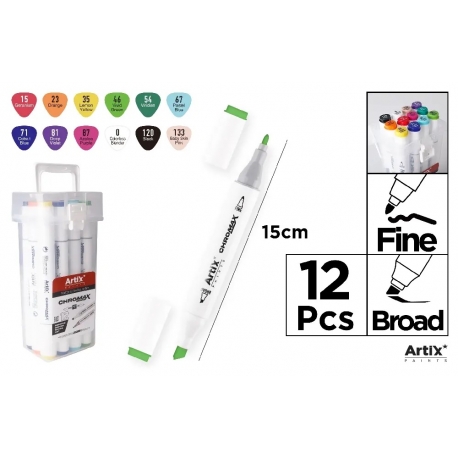 ALCOHOL MARKER SET X 12PCS