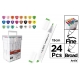 ALCOHOL MARKER SET X 24PCS