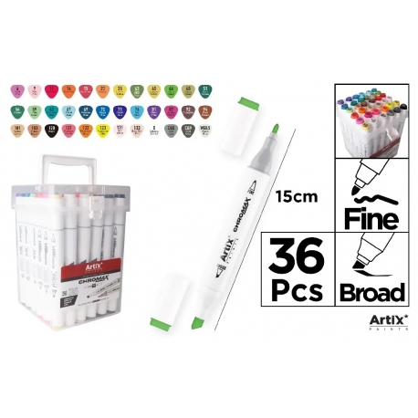 ALCOHOL MARKER SET X 36PCS