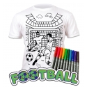 COLOUR IN, WASH OUT AND COLOUR IN AGAIN T-SHIRT FOOTBALL 9-11