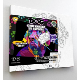 DOG PAINT BY NUMBERS