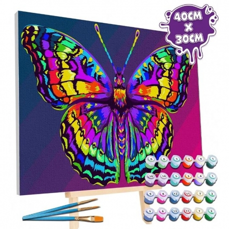 BUTTERFLY PAINT BY NUMBERS