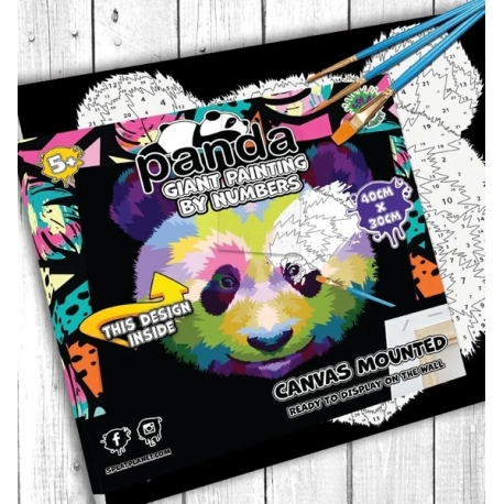 PANDA PAINT BY NUMBERS