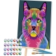 BRIGHT COLOURED CAT PAINT BY NUMBERS