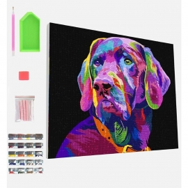 DOG DIAMOND PAINTING 40 X 30CM