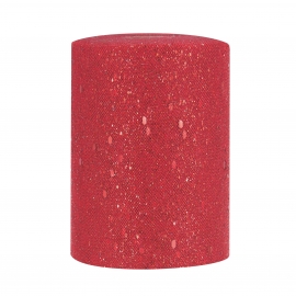 BRILLIANT RED TULLE 14CM BY THE METER