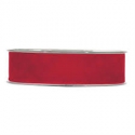 DOUBLE VELVET RIBBON 40MM - RED BY THE METER