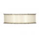 SATIN WITH METAL EDGE 25MM - WHITE BY THE METER