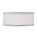  RIBBON NEW YEARS EVE 38MM - WHITE BY THE METER