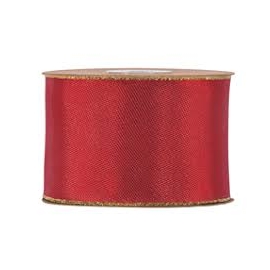 SATIN RIBBON 3MM - RED BY THE METER