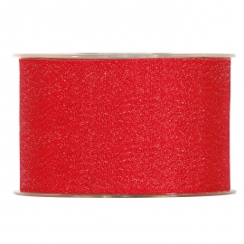 RIBBON FABULOUS 63MM - RED BY THE METER