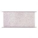 GLITTER RIBBON MESH 38MM - WHITE BY THE METER